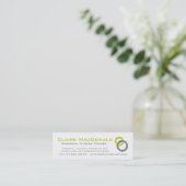 Personal Trainer lime grey business promotion card (Standing Front)