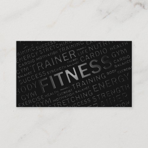 Personal Trainer Loyalty Punch Business Card