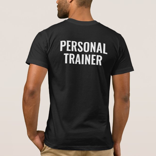 Personal Trainer Mens Bella+Canvas Short Sleeve T-Shirt (Back)