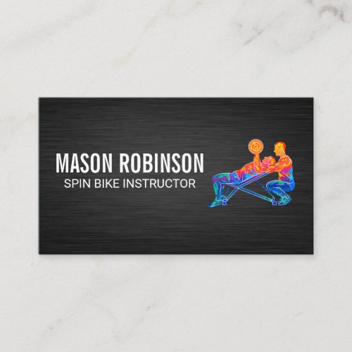 Personal Trainer Modern Logo Business Card
