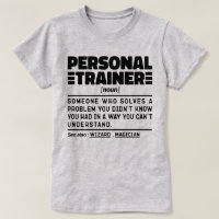 Personal Trainer Noun Certified Coach Humor Quote