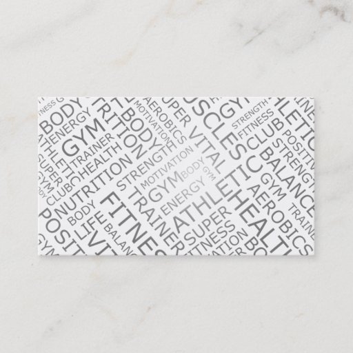 Customizable Personal Trainer or Fitness Center Business Card