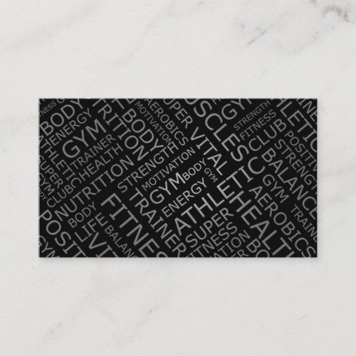 Personal Trainer or Fitness Center Business Card