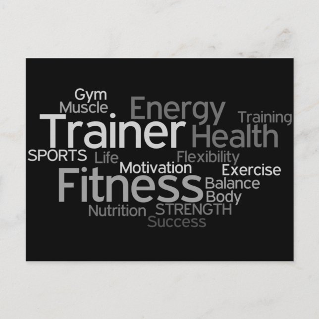 Personal Trainer or Fitness Center Post Card (Front)
