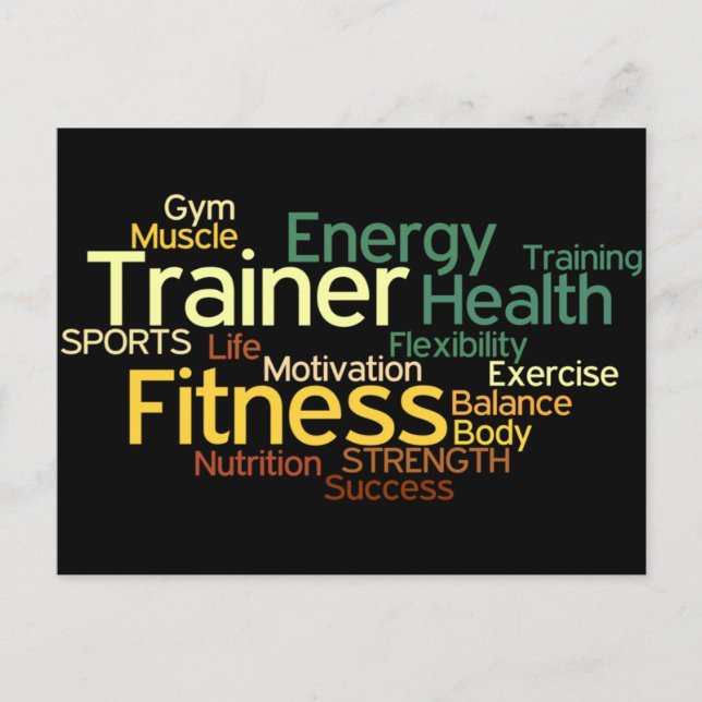 Personal Trainer or Fitness Center Post Card (Front)