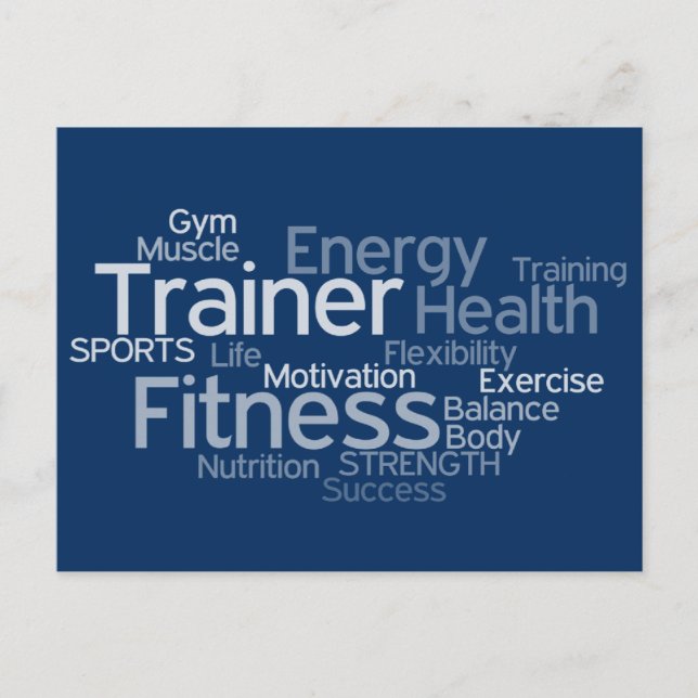Personal Trainer or Fitness Center Post Card (Front)