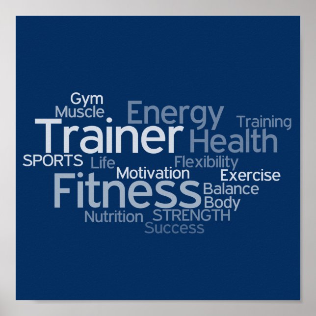 Personal Trainer or Fitness Center Poster (Front)