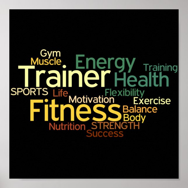 Personal Trainer or Fitness Center Poster (Front)