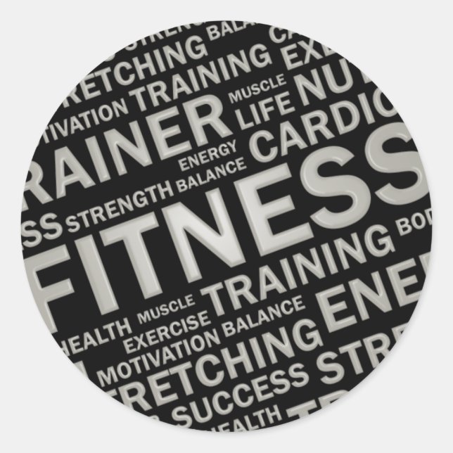 Personal Trainer or Fitness Center Sticker (Front)
