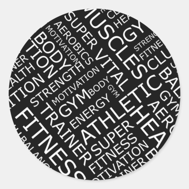 Personal Trainer or Fitness Center Sticker (Front)