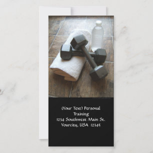 Personal Trainer or Fitness Dumbells Towel & Water