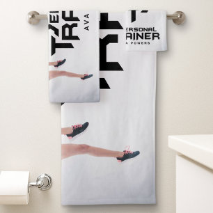 Personal Trainer Personalized Bath Towel Set