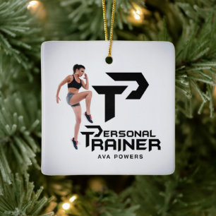 Personal Trainer Personalized Ceramic Ornament