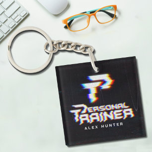 Personal Trainer Personalized Keychain