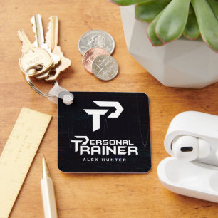 Personal Trainer Personalized Keychain