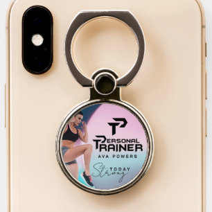 Personal Trainer Personalized Phone Ring Stand