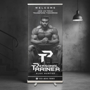 Personal Trainer Personalized Retractable Banner