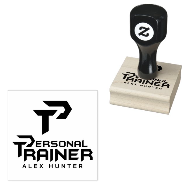Personal Trainer Personalized Rubber Stamp (Stamped)