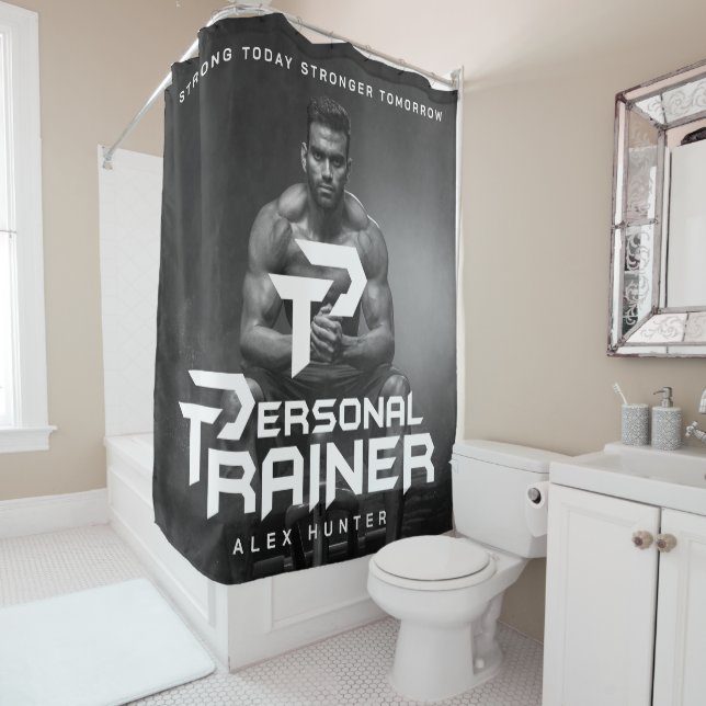 Personal Trainer Personalized Shower Curtain (In Situ)