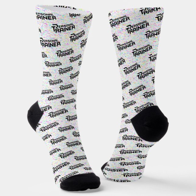 Personal Trainer Personalized Socks (Angled)