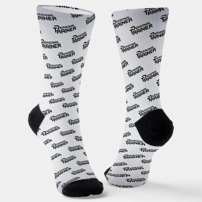 Personal Trainer Personalized Socks (Angled)