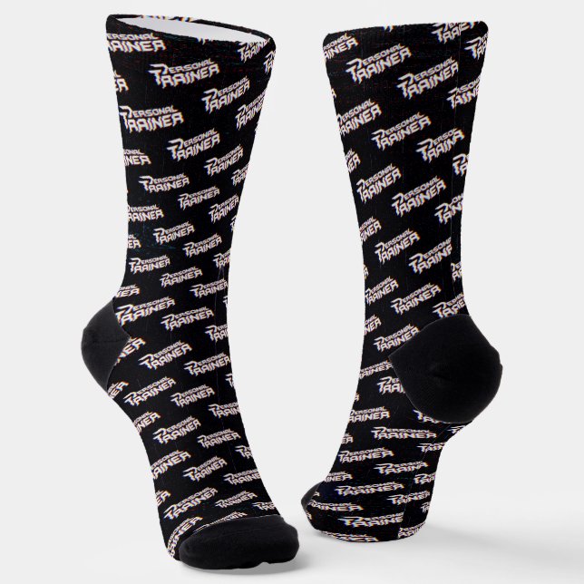 Personal Trainer Personalized Socks (Angled)