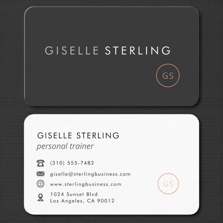 Personal Trainer Professional Business Card
