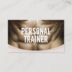 Personal Trainer Professional Fitness Gym Business Card