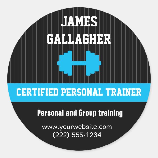 Personal Trainer Promotional Sticker (Front)