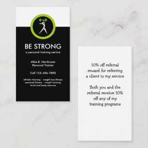 Personal Trainer Services Referral Card
