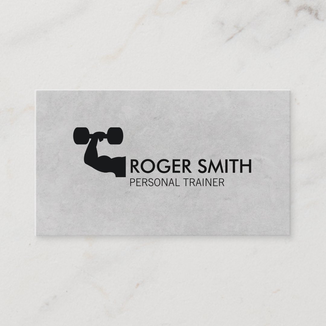 Personal Trainer simple Business Card | Zazzle