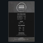 PERSONAL TRAINER SKETCH LOGO Flyer<br><div class="desc">Coordinates with the PERSONAL TRAINER SKETCH LOGO Business Card Template by 1201AM. A chalk circle encases your name or business name on this fitness-friendly,  sports-friendly modern flyer design. Customize with your info. © 1201AM CREATIVE</div>