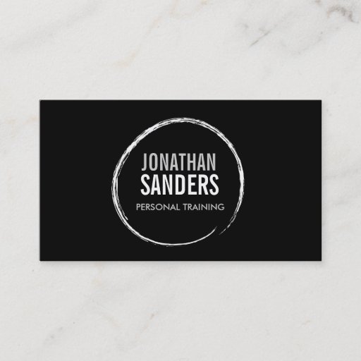 Customizable PERSONAL TRAINER SKETCH LOGO II Business Card