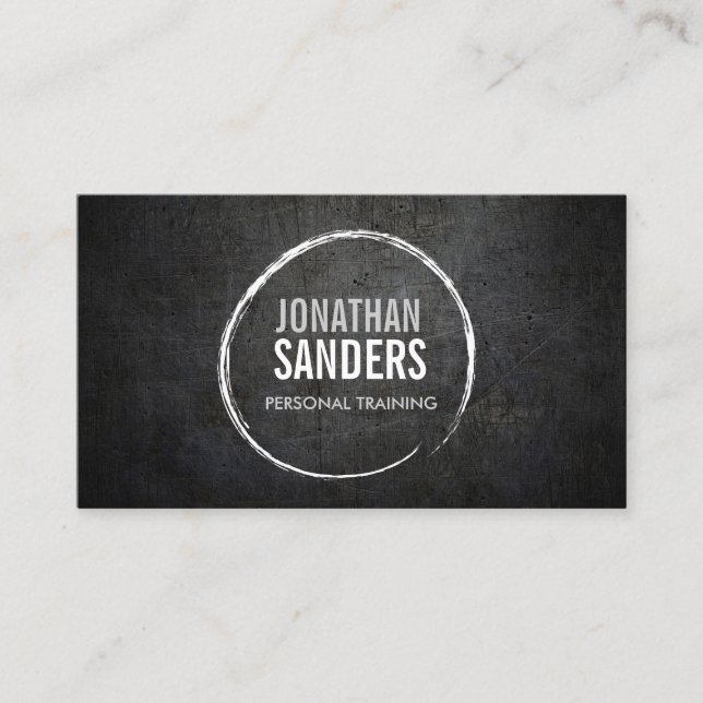 PERSONAL TRAINER SKETCH LOGO III Business Card (Front)