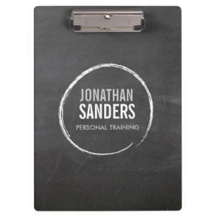 PERSONAL TRAINER SKETCH LOGO Personalized Clipboard