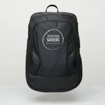 Personal Trainer Sketch Logo Port Authority® Backpack by 1201am at Zazzle