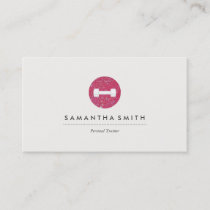 Personal Trainer Sparkling Logo Business Card