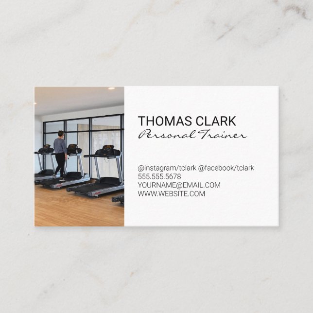 Personal Trainer | Treadmills Business Card (Front)