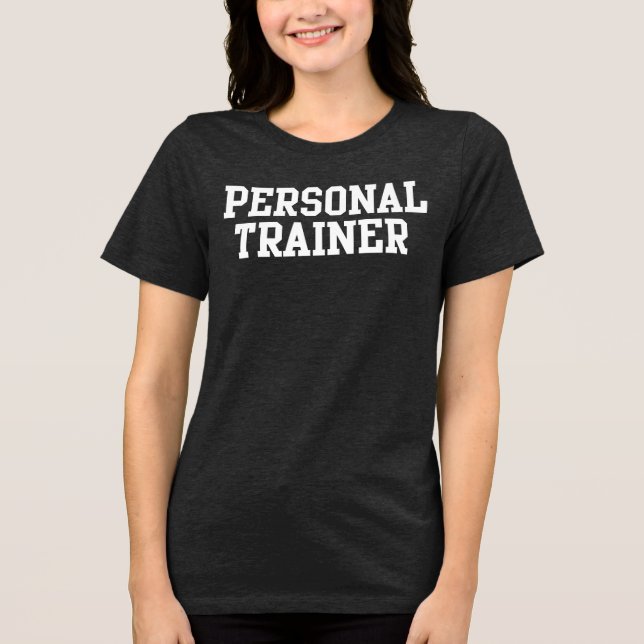 Personal Trainer Varsity Tri-Blend Shirt (Front)