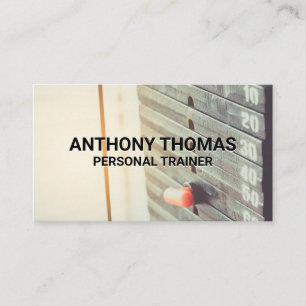 Personal Trainer   Weight Plates Gym Machine Business Card