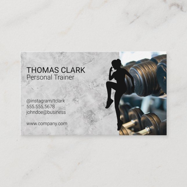 Personal Trainer | Weights Business Card (Front)