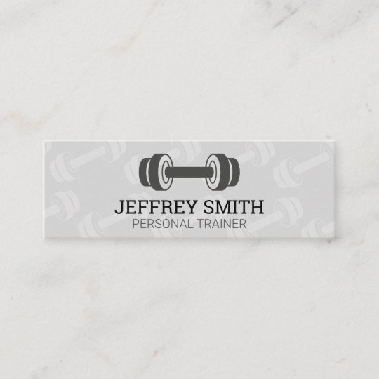 Personal Trainer Weights Mini Business Card
