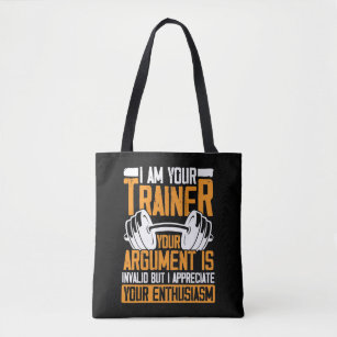Funny Workout Sayings Bags | Zazzle