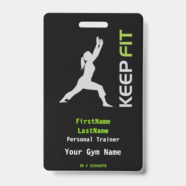 Personal Trainer, Yoga Instructor Badge (Front)