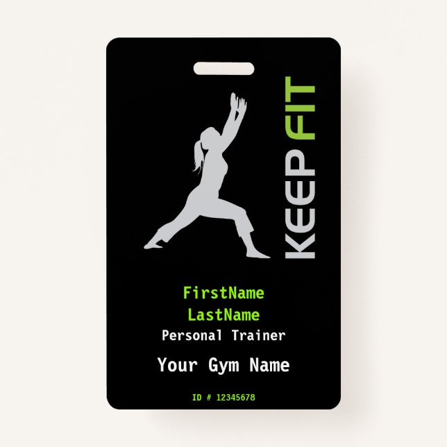 Personal Trainer, Yoga Instructor Badge (Front)