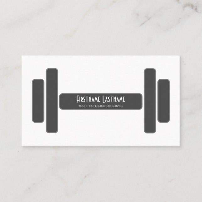 Personal training and fitness coaching experts business card (Front)