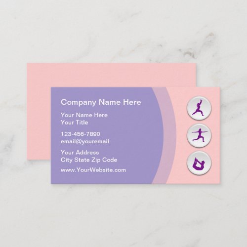 Personal Training Fitness Coach Business Card