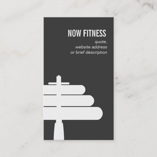 Customizable Personal Training Instructor Simple Black Business Card Templates