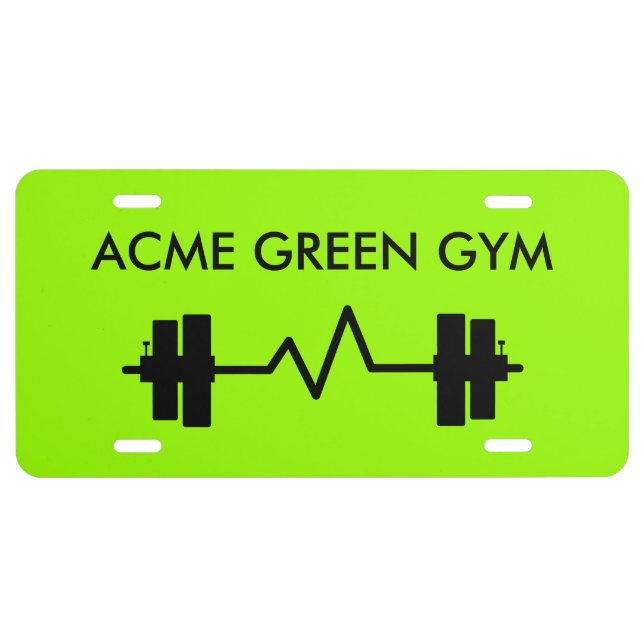 Personal Training License Plate (Front)