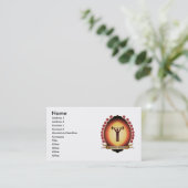 Personal Training Mandorla Business Card (Standing Front)